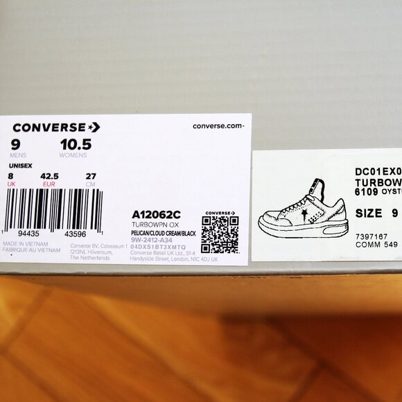 BNWT SS25 RICK OWENS DRKSHDW TURBOWPN OX SNEAKERS OYSTER 9 - Picture 8 of 12